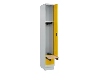 locker met bank,HxBxD 1950x300x815mm,1vak,vak B 300mm,draaigrendel - 1