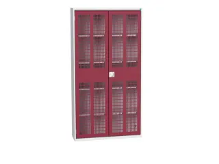 universele kast,HxBxD 2000x1050x350mm,4xStalen bodem,draaigrendelslot - 1