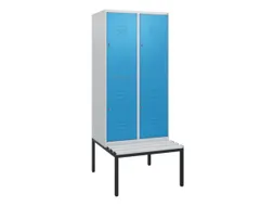 Dubbeldekse dekenkist,HxBxD 1950x800x815mm,2x2vak.,vak B 400mm