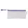 Opbergtas Tarifold met rits 250x115mm PVC blauw