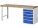 werkbank,HxBxD 890x2000x700mm,beukblad,draagverm. 750kg