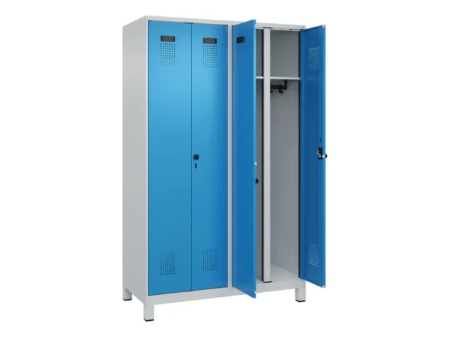 locker voor scheiding van kleding,HxBxD 1950x1200x500mm,4vak