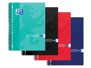 Collegeblok Oxford Scribzee A4 23-Gaats Lijn 80Vel Assorti - 1