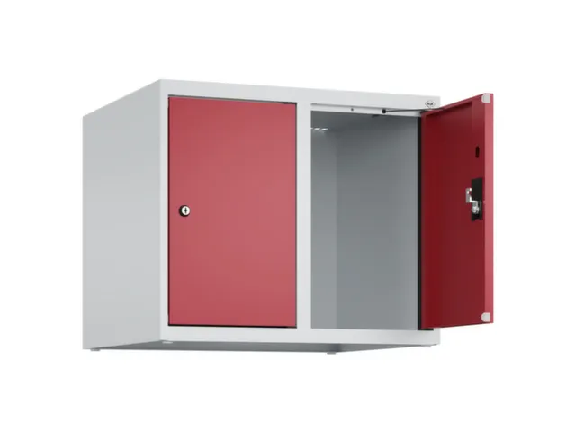 opzetkast,v. locker,2vak.,vak B 300mm,HxBxD 500x600x500mm,cilinderslot