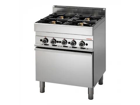 Gasfornuis 4 Zones Met Heteluchtoven