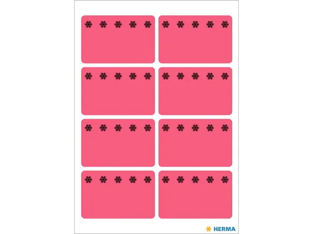 Etiket Herma 3772 26x40mm Diepvries Rood 48 stuks