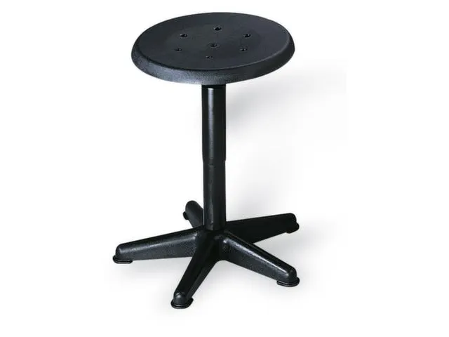 Kruk H 410-600Mm Zit/onderstel Kunststof/zwart Spindel Glijders