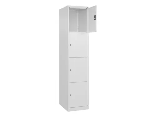 lockerkast,HxBxD 1850x400x500mm,1x4vakken,vak B 400mm,cil.-slot