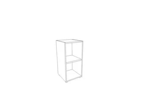 kantoorstelling HxBxD 860x430x450mm 2 OH 1xhouten vloer aluminium