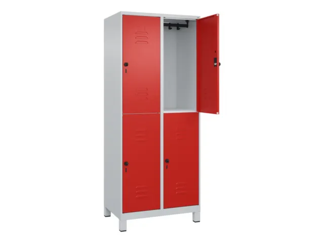 dubbeldekse locker,HxBxD 1950x800x500mm,2x2vak.,vak B 400mm