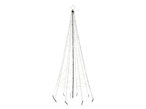 Lumineo ijzer Kerstboom met LED-verlichting 70x200cm