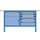 werkbank,HxBxD 845x1500x700mm,multiplexblad,RAL7035,front RAL7035