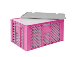 Euronorm-stapelbak,m. isoleerbox,HxLxB 320x600x400mm,63/35l,HDPE