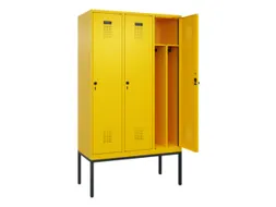 locker voor scheiding van kleding,HxBxD 2120x1200x500mm,3vak