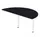 aanbouwtafel,i.h.v.,HxBxD 720-840x1600x800mm,halfrond,CC-zwart