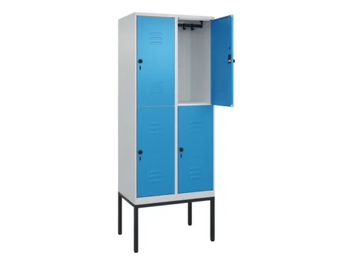 dubbeldekse locker,HxBxD 2120x800x500mm,2x2vak.,vak B 400mm