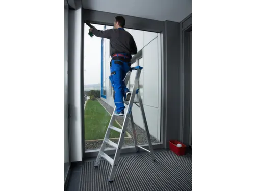 Ladder Aluminium Bordes H 1 25M 5Treden Incl. Bordes