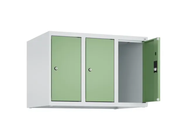 opzetkast,v. locker,3vak.,vak B 250mm,HxBxD 500x750x500mm,vleugeldeur