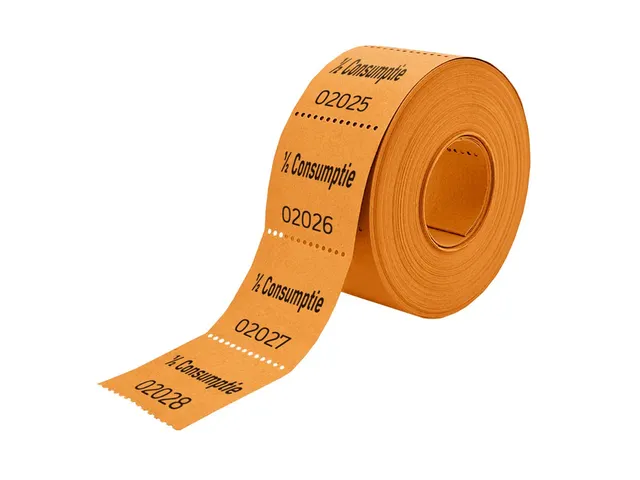 Consumptiebon Combicraft 1/2 500 stuks oranje