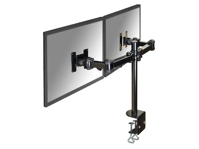 Monitorarm FPMA-D960D 2 Schermen 10-27 Inch met Klem Zwart