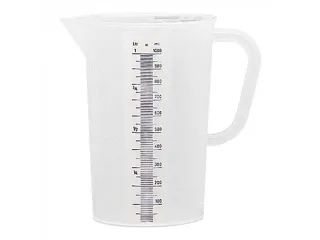 Emga Maatbeker kunststof 1 liter Transparant PP - 1