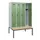 locker met bank,HxBxD 1950x1200x815mm,4vak,vak B 300mm,draaigrendel