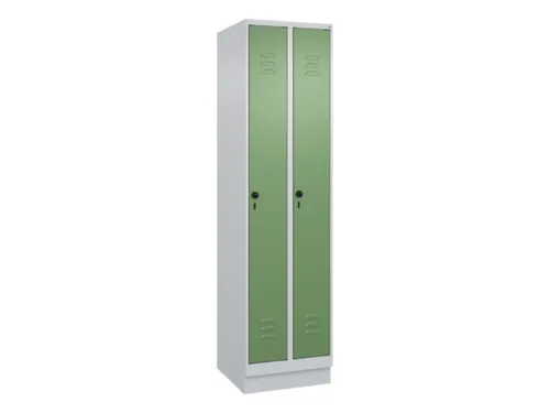 locker,HxBxD 1950x500x500mm,2vak,vak B 250mm,draaigrendel,sokkel