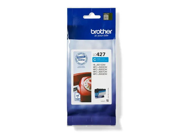 Inktcartridge Brother LC-427C blauw