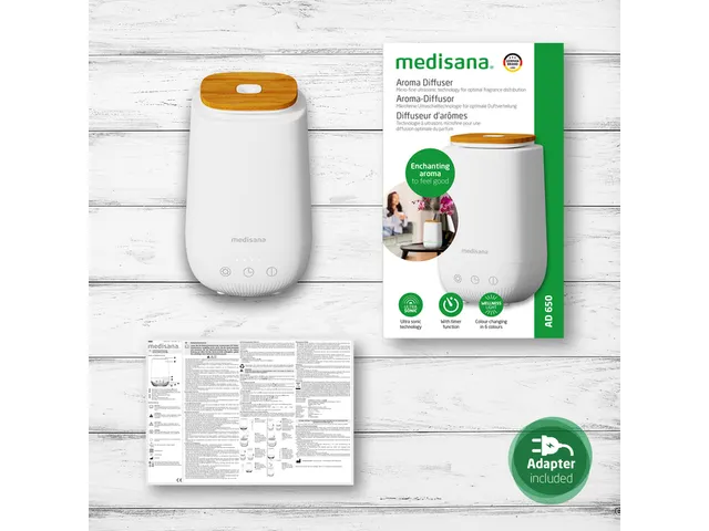 Medisana AD 650 Aroma Diffuser ultrasone technologie Aromatherapie