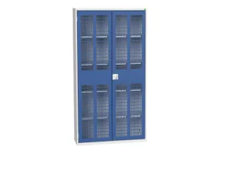 universele kast,HxBxD 2000x1050x350mm,4xStalen bodem,draaigrendelslot - 1
