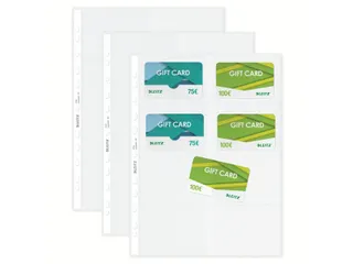 Showtas Leitz 4758 Visitekaart A4 Pp Transparant 11-Gaats - 14