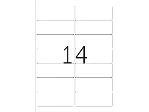 HERMA 8671 Transparante folie-etiketten Mat A4 99,1x38,1mm 350 stuks