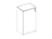 armoire de bureau,HxlxP 2225x600x445mm,CC-noir