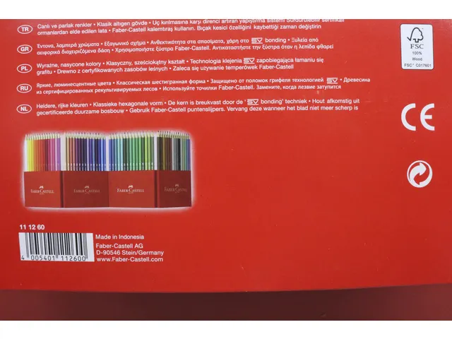 Kleurpotlood Faber Castell Castle Kartonnen Etui A 60 Stuks