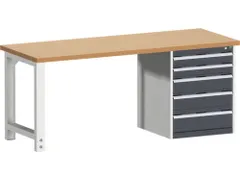 werkbank,HxBxD 840x2000x750mm,beukenblad,draagverm. 1500kg