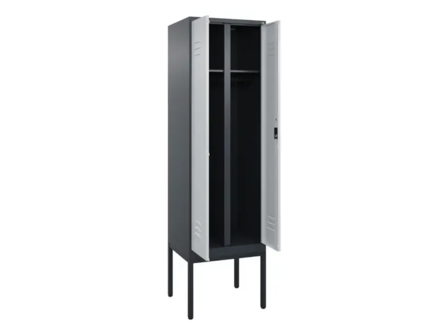 locker voor scheiding van kleding,HxBxD 2120x600x500mm,2vak