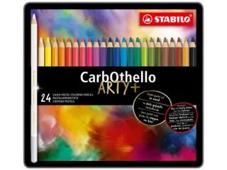 Kleurpotloden STABILO CarbOthello kalkpastel assorti blik à 24 stuks - 1