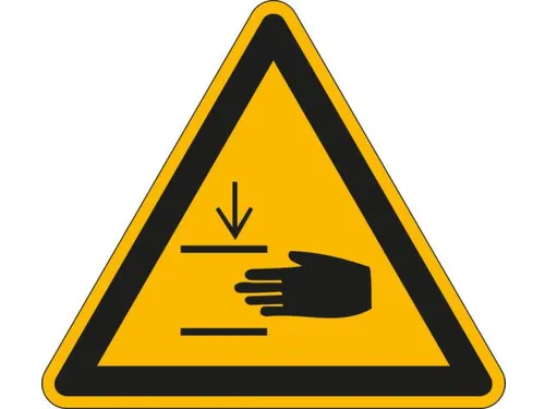 Waarschuwingsbord,Waarschuwing: Handletsel,Wandbord,Aluminium
