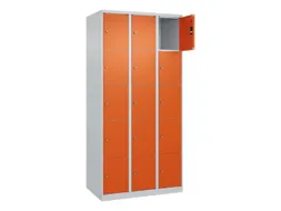 lockerkast,HxBxD 1850x900x500mm,3x5vakken,vak B 300mm,cil.-slot