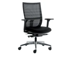 Bureaustoel Euroseats Curve Deluxe zwart - 1