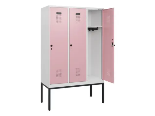 schoollocker,HxBxD 1950x1200x500mm,3vak,vak B 400mm,draaigrendel