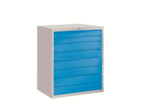 ladekast HxBxD 1200x1023x600mm 8laden slot RAL7035 front RAL5012