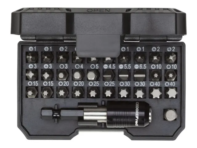 GEDORE R33005031 Bit Box 1/4 SL+PH+PZ+TX+6-kant 32-delig