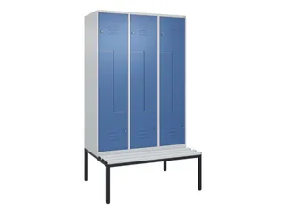Z-garderobekast,HxBxD 2120x1200x815mm,6vak,vak B 400mm,cil.-slot - 1