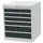 ladekast,HxBxD 819x705x736mm,6lade(n),cilinderslot,romp RAL7035