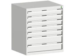 ladekast HxBxD 900x800x650mm 7laden romp RAL7035 front RAL7035