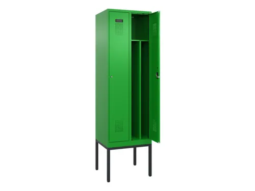 locker voor scheiding van kleding,HxBxD 2120x600x500mm,2vak