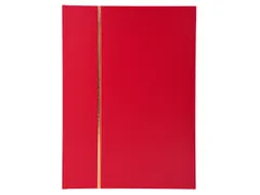 Postzegelalbum 64bl 22 ,5x30,5cm rood