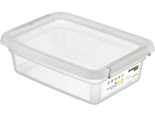 Donau Home Voedseldoos 1 Liter transparant kunststof