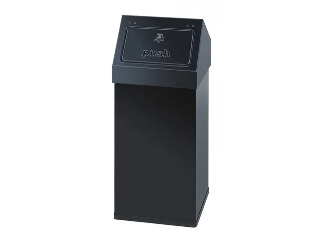 Carro-Push Afvalbak 55 Liter Zwart